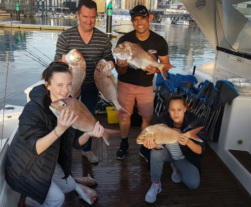 fishing on boat